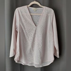 Michael Kors Blush V-Neck Blouse